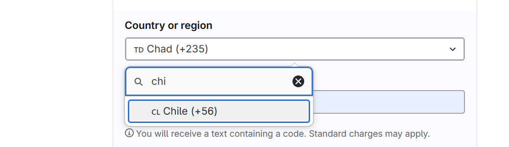 国家列表中无法找到中国大陆